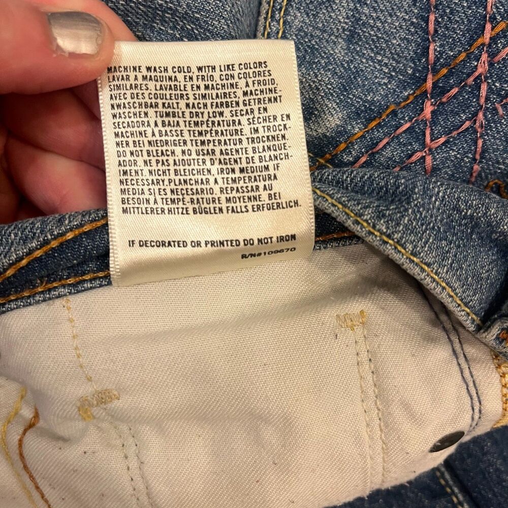 Citizens of Humanity Naomi #065 Stretch Low Waist Flare Jeans SZ 28 Distressed - Picture 12 of 12